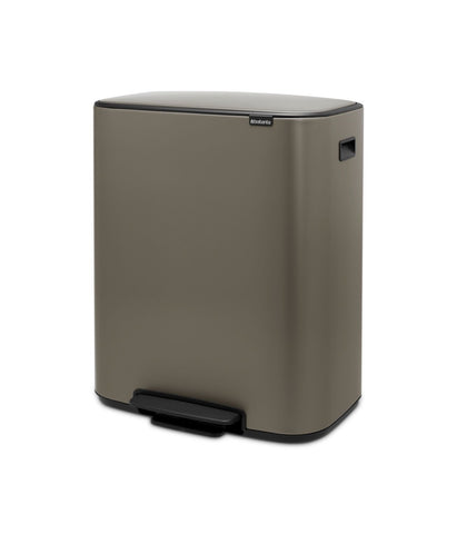 Bo Pedal Bin 2 x 30 litre - Platinum