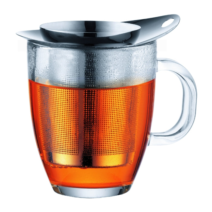 Yo-Yo Set Mug+Tea Strainer 350ml -Chrome