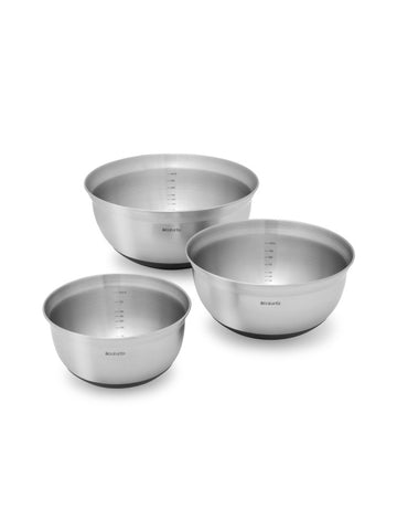 Mixing Bowl Set (1L, 1.6L, 3L) Matt