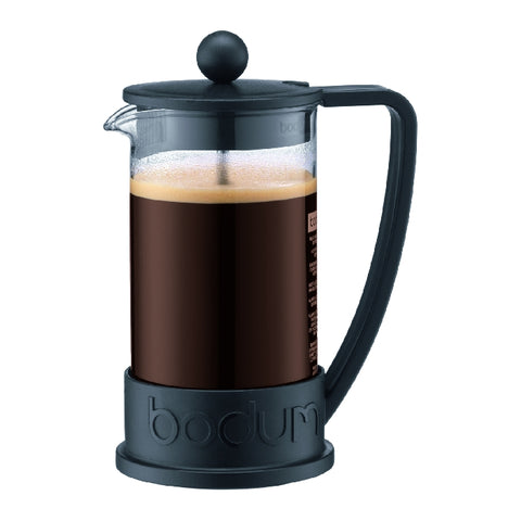 Brazil French Press Coffee Maker 3 Cup, 0.35L - Black