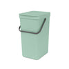 Sort & Go Waste Bin 16 litre - Jade Green