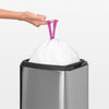 Touch Bin Rectangular 10 litre - Matt Steel Fingerprint Proof