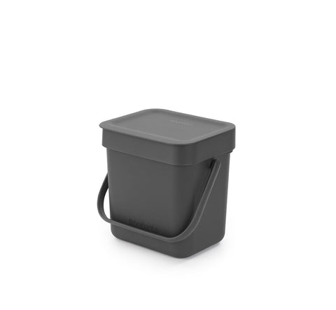 Sort & Go Waste Bin 3 litre - Grey