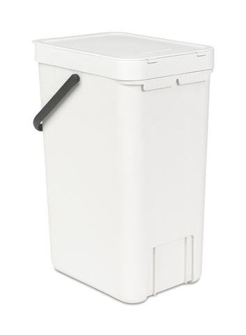 Sort & Go Waste Bin 16 litre - White