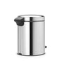 Pedal Bin NewIcon 5 Litre - Brilliant Steel