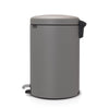 Pedal Bin NewIcon 20 Litre - Mineral Concrete Grey